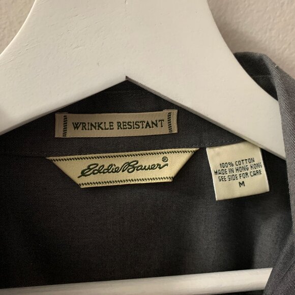 Grey Long Sleeve Eddie Bauer Button Up - Picture 5 of 6